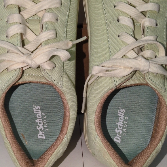 Dr. Scholl's Light Green Canvas Sneakers Womens Size 10 - Picture 9 of 16